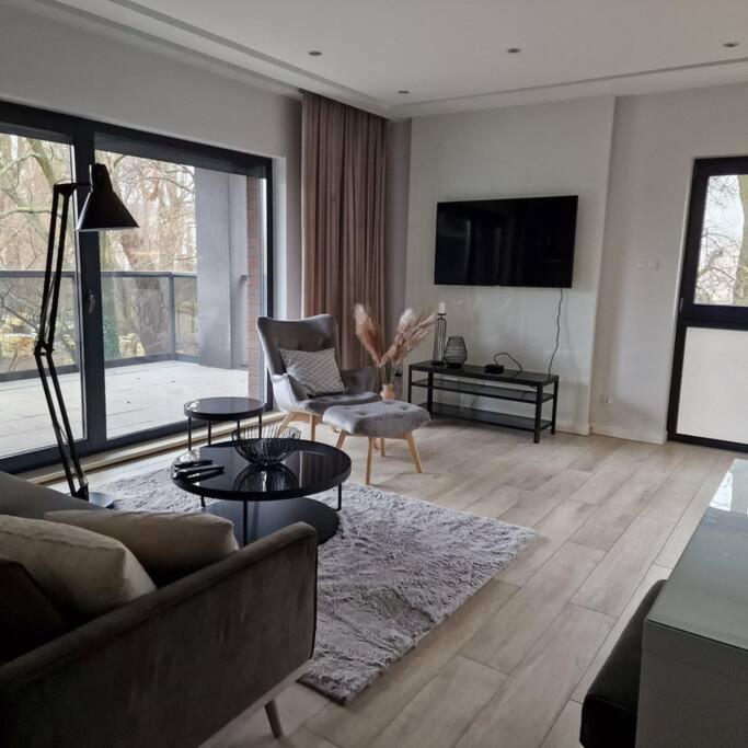Apartament Nad Struga, Klimatyzacja, Parking,Taras Stary Toruń Dış mekan fotoğraf